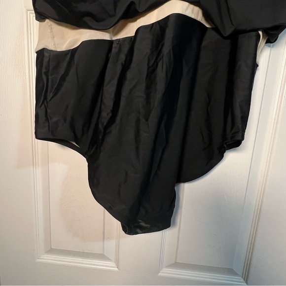 NWT Ava & Viv plus size Swim Dress black white stripe one piece Size 22W - Picture 5 of 8